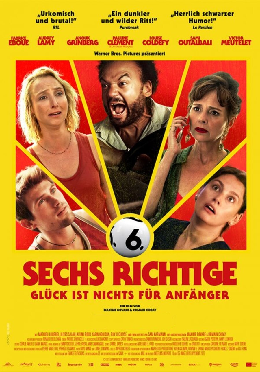 Filmplakat SECHS RICHTIGE - Glück ist nichts für Anfänger