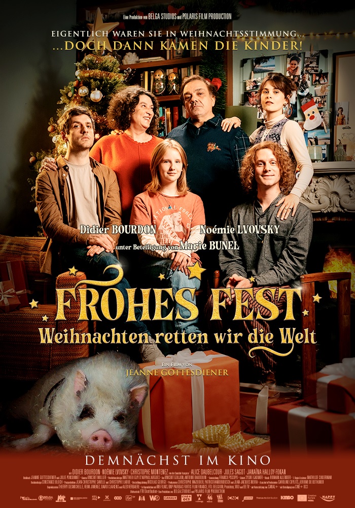 Filmplakat FROHES FEST - Weihnachten retten wir die Welt