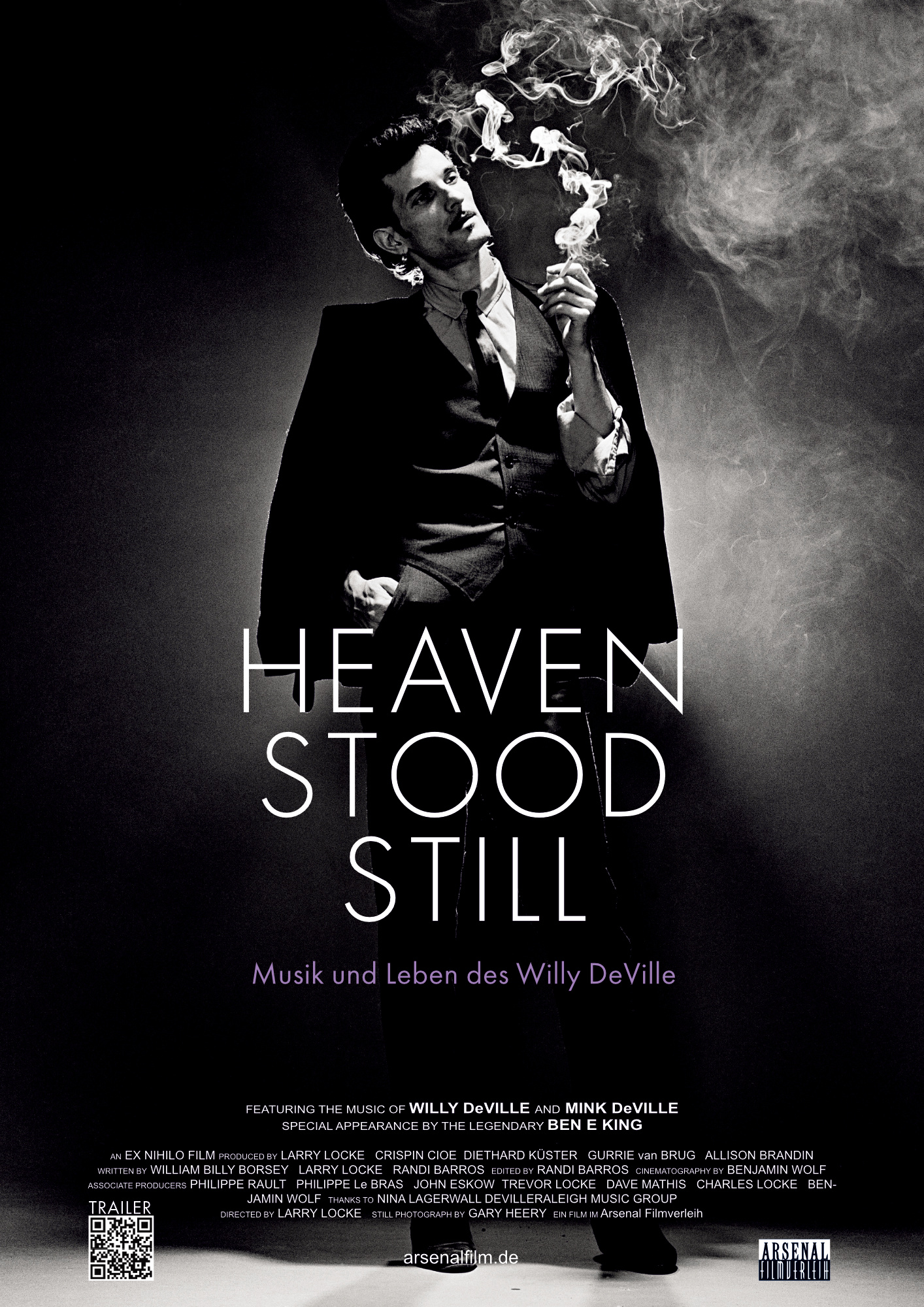 Filmplakat HEAVEN STOOD STILL - MUSIK UND LEBEN DES WILLY DEVILLE