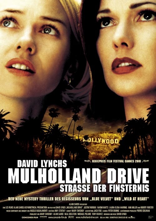 Filmplakat MULHOLLAND DRIVE - Strasse der Finsterniss - engl. OmU