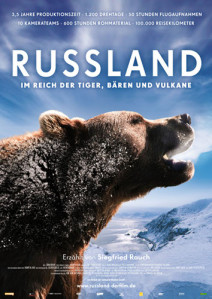 Filmplakat RUSSLAND - Im Reich der Tiger, Bären und Vulkane